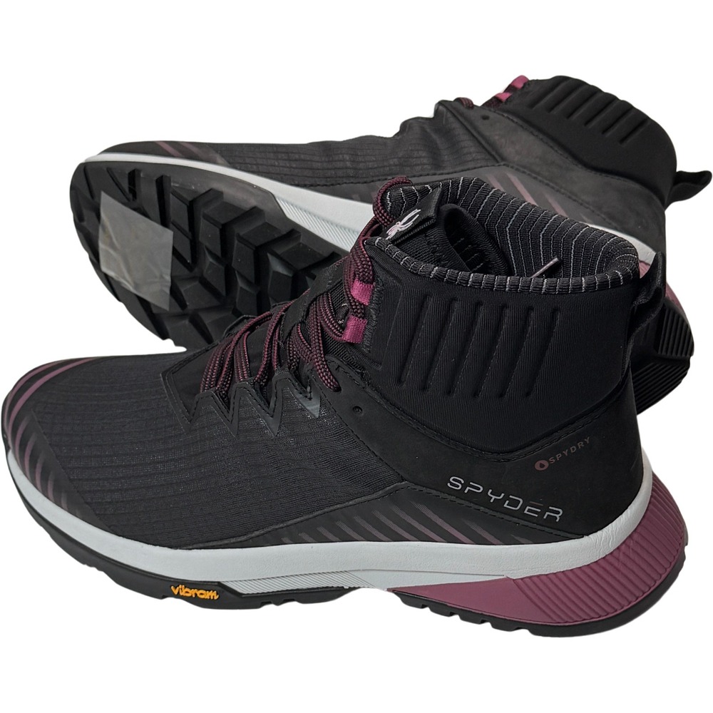 Spyder Summit SPYDRY Hiking Boots - NEW Womens Size 9.5 Black - #47922-ZZ3 - Picture 1 of 5